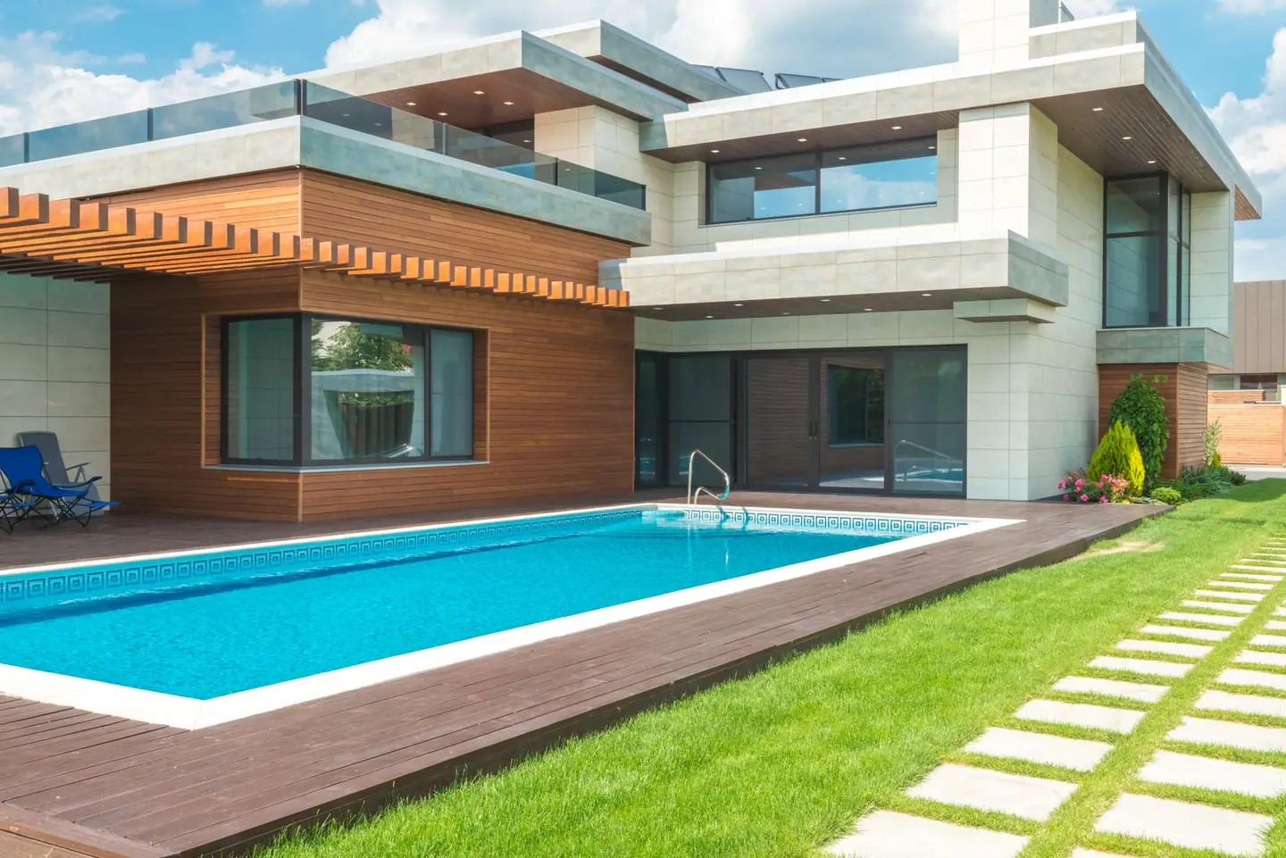 Swimming pool built in Carlingford Court, NSW